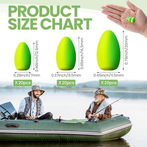 Skylety 60 Pcs Pompano rig Float Foam - Image 2