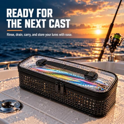 Rinse Box, Rinse, Drain and Store Fishing Lures for Saltwater Tackle - Image 3