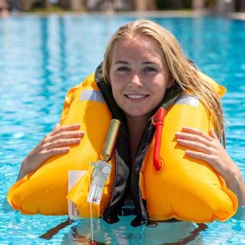 Manual Inflatable Life Jacket,Preserver PFD for Adults,Life Vest for Adults,Supports Weight up to 330 pounds - Image 6