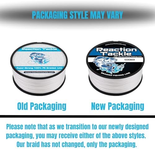 Reaction Tackle Braided Fishing Line - Pro Grade Power Performance for Saltwater or Freshwater Fish - Colored Fishing Line Braid for Extra Visibility - Image 3
