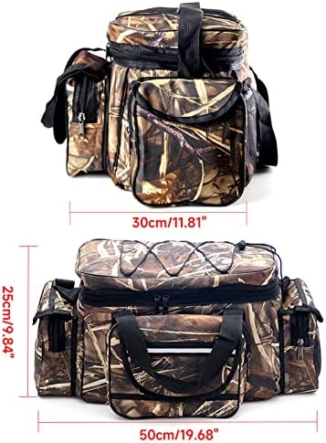 Large Capacity Fishing Tackles Bag Multi-Functional Lures Waterproof Waist Pack Cycling Outdoor (Straw Color) - Image 6
