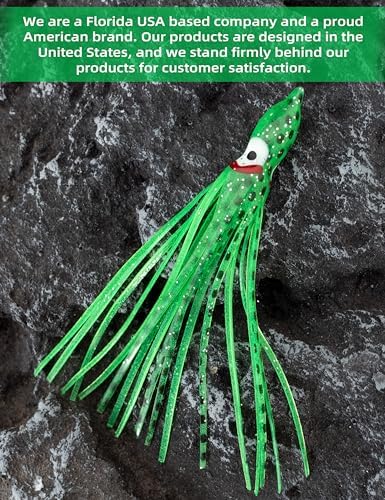 BLUEWING Trolling Squid Skirts Fishing Saltwater 2,3,5,8,12 Inch Octopus Lures 1pcs/5pcs - Image 4