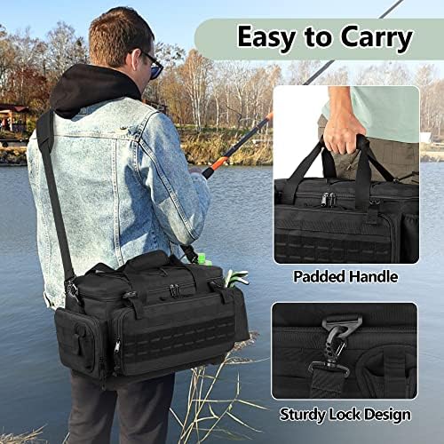 GOBUROS Fishing Tackle Bag, Soft Fish Tackle Storage Bag(NO Tackle Boxes) - Image 5