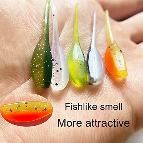 50pc Crappie Jigs Lure Set - 2in Bait, Jig Heads & Hooks for Versatile Fishing - Image 4