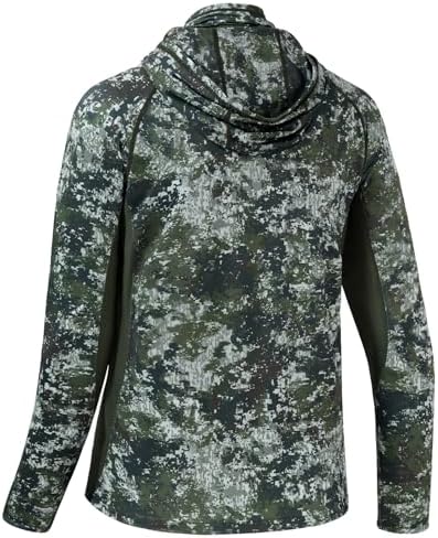 BASSDASH Men's UPF 50+ Camo Long Sleeve Hunting Fishing Hoodie Shirt - Image 4