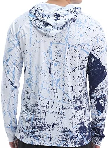 Men's UPF 50+ Sun Protection Hoodie, Long Sleeve Fishing Shirt - Image 2