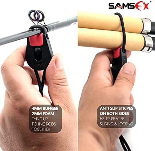 SAMSFX Fishing Belt, Stretchy Fishing Rods Ties Rod Wraps - Image 4