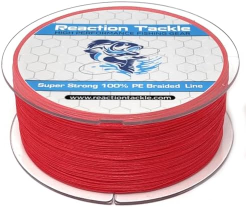Reaction Tackle Braided Fishing Line - Pro Grade Power Performance for Saltwater or Freshwater Fish - Colored Fishing Line Braid for Extra Visibility by ReactionTackle