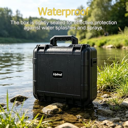 Fishing Reels Storage Case,Tackle Accessories Storage Handcase,Black,Medium - Image 5