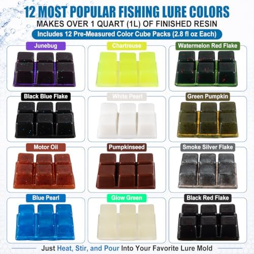 Thenshop Plastisol Fishing Lure Making Plastic Cubes - Image 3