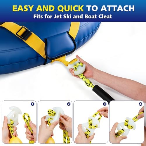 60FT 3-6K Boat Tow Rope for Tubing - Image 6