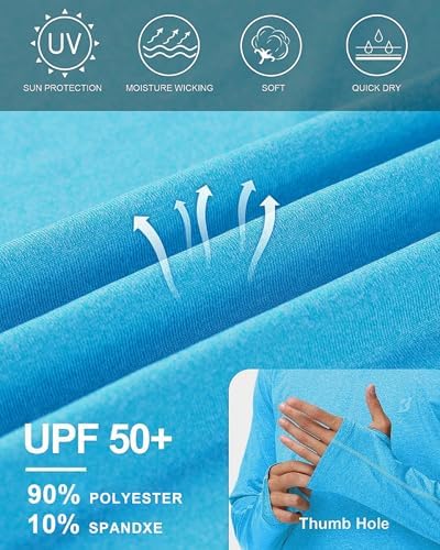 Roadbox Men's UPF 50+ Fishing Shirts, Long Sleeve UV Sun Protection Hoodie - Image 4