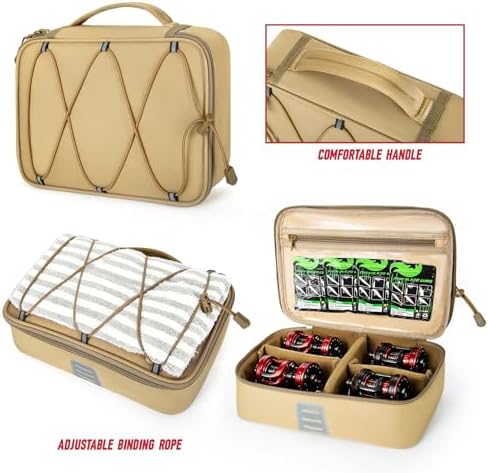 Fishing Tackle Bag, Detachable Fishing Reels Storage Pouch, Fishing Gear Organizer, Adjustable Shoulder Strap Fishing Bags for Saltwater & Freshwater - Image 4