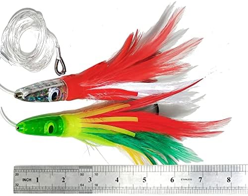 Set 6 Pcs Saltwater Trolling Lure 6.5/7/9 inch Marlin Deep Sea Fishing Bait - Image 6