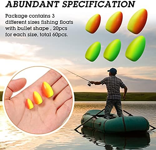Skylety 60 Pcs Pompano rig Float Foam - Image 6