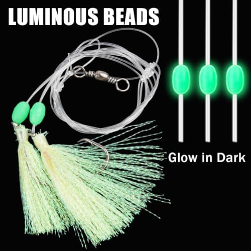 Shaddock Fishing Bait Rigs Saltwater with Sharp Hooks for Flounder Halibut - Image 4