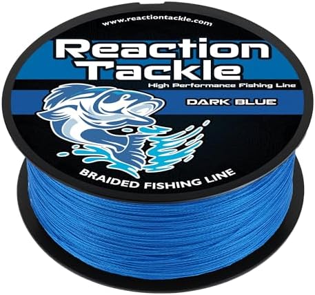 Reaction Tackle Braided Fishing Line - Pro Grade Power Performance for Saltwater or Freshwater Fish - Colored Fishing Line Braid for Extra Visibility by ReactionTackle