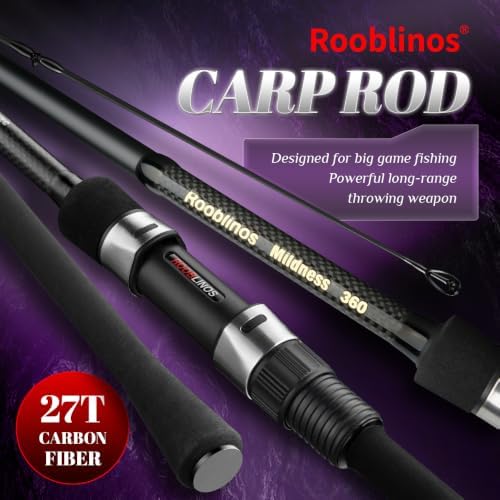 ROOBLINOS Mildness Surf Fishing Rod,10ft 11ft 12ft Carp Fishing Rod, 27T Carbon Fiber Spinning Rod, Portable 3-Piece Casting Rod for Freshwater Saltwater Big Game Fishing - Image 2