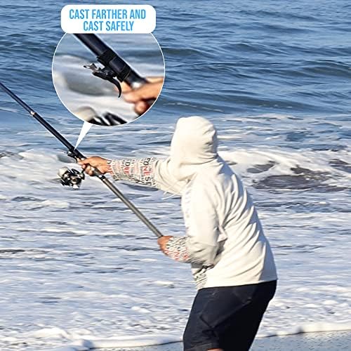 Fishernomics Cast Cannon Surf Fishing Trigger Aid – Bait Cannon Launcher, Protect Fingers & Hands, Durable Material for Smooth Casting – Easy to Use & Cast Farther - Image 3