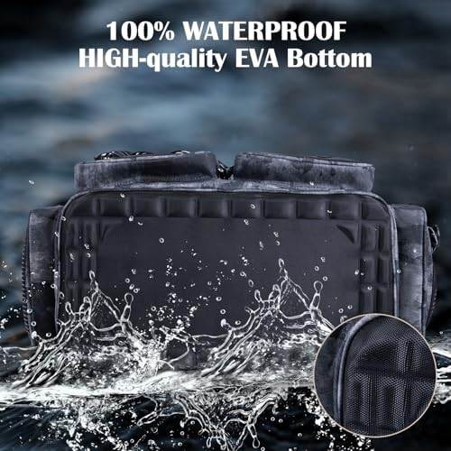Goture Large Tackle Bag, Water Resistant Saltwater Gear Storage - Image 4