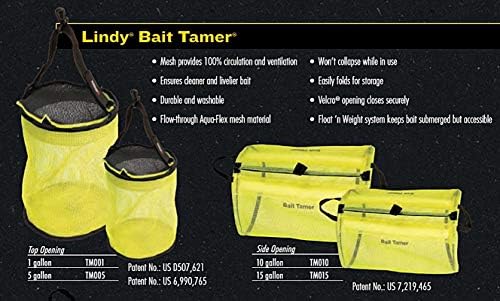 Lindy Bait Tamer Fishing Bag - Keeps Live Bait Healthy and Active - Image 2