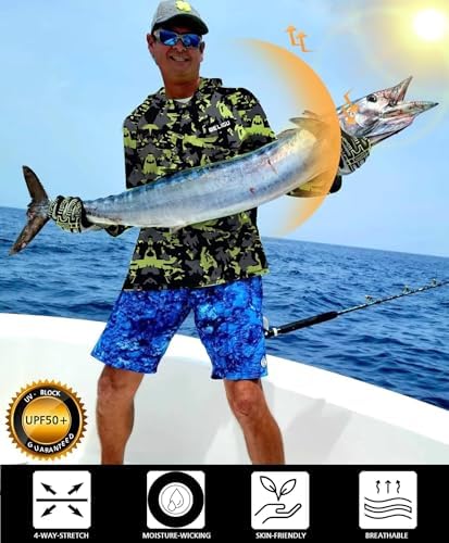 Men's UPF 50+ Sun Protection Hoodie, Long Sleeve Fishing Shirt - Image 4
