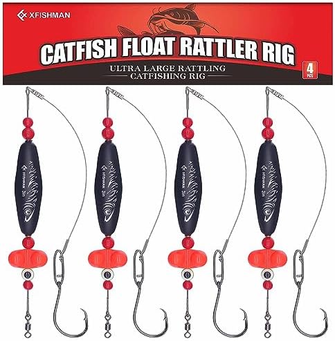 Catfish-Rig-for-Bank-Fishing-Catfishing-Tackle-Floats-with-Rattler-Santee Cooper Rig Equipment by XFISHMAN