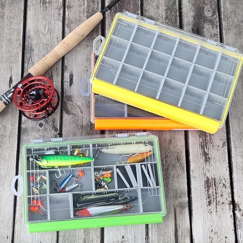 Aventik Waterproof Fishing Tackle Box Organizer with Removable Dividers Sturdy Lure Storage Box and Terminal Tackle Storage 3600 Tackle Trays - Image 3