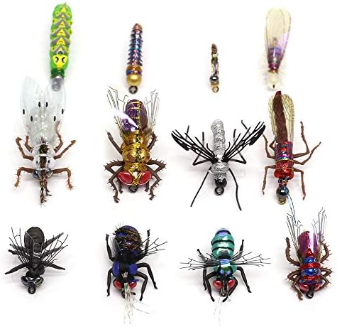 YZD Fly Fishing Flies Realistic Dry Wet Nymph Trout Flies Hand Tie Lures Kits 12/26/48 Pcs… - Image 6