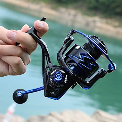 Sougayilang Spinning Reel – Ultra-Lightweight 6.2:1 High Speed, 17LB Max Drag, 12+1 Shielded Bearings, Metal Frame, Corrosion-Resistant for Freshwater and Saltwater Bass Redfish Inshore Fishing - Image 6