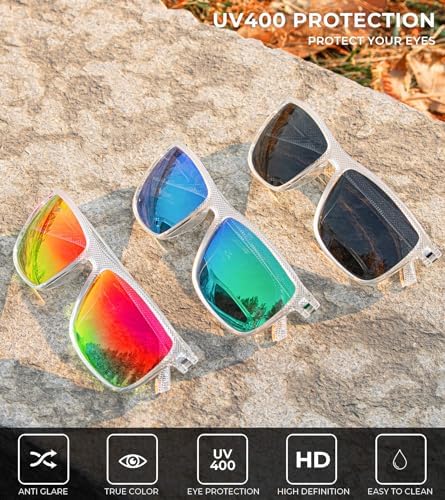 KALIYADI Polarized Sunglasses for Men, Lightweight Sun Glasses with UV Protection for Driving Fishing Golf - Image 5