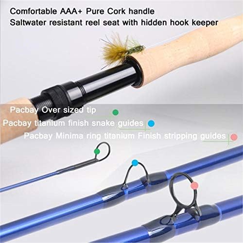 M MAXIMUMCATCH Maxcatch Predator Big Game and Saltwater Fly Fishing Rod: 7'11''/9'/9'2''/10', 4-Piece, 8/9/10/11/12 Weight - Image 5
