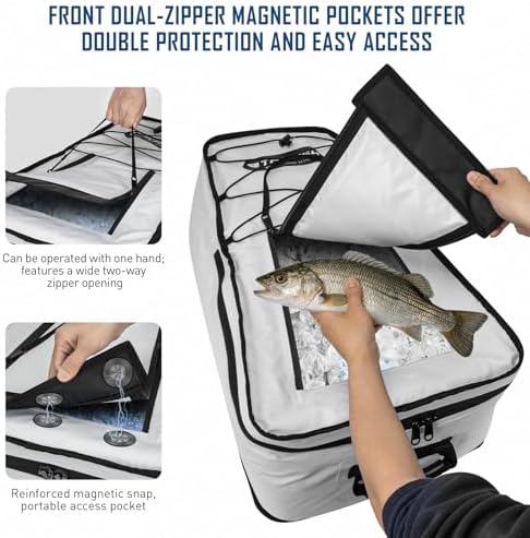 THKFISH 56QT Insulated Kayak Fish Cooler Bag, Kayak Cooler Backpack - Image 3