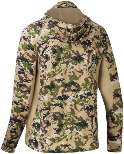 BASSDASH Men's UPF 50+ Camo Long Sleeve Hunting Fishing Hoodie Shirt - Image 3