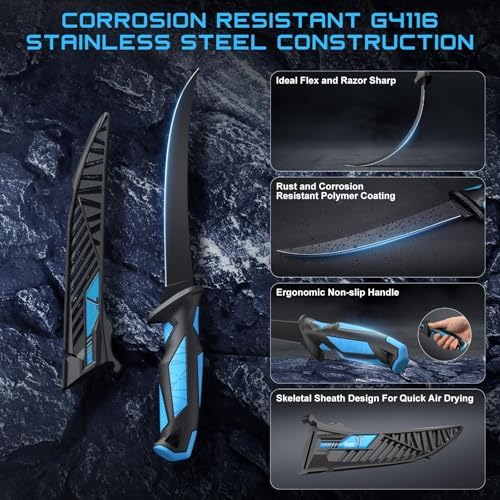 Fillet Knife Kit Combo,Fishing Gear and Gifts for Men - Image 2