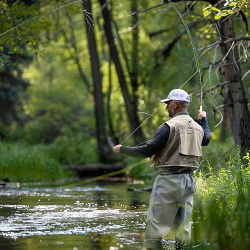 SF Fly Fishing Rod Combo Starter Kit Semi Gloss Green Jade Finish 24T Carbon Fiber Trout Travel Fly Rod with Reel,Fly Rod case,Fly Box , Flies,Tapered Leader,Knot Tying Tools - Image 6