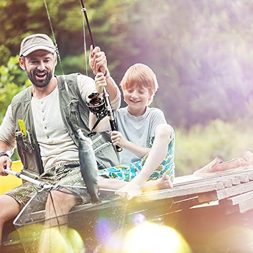Fishing Pole Kit, Carbon Fiber Telescopic Fishing Rod and Reel Combo with Spinning Reel, Line, Bionic Bait, Hooks and Carrier Bag, Fishing Gear Set for Beginner Adults - Image 6