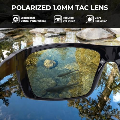 KastKing Huzzah Polarized Sport Sunglasses for Men and Women, Wrap Design - Image 3