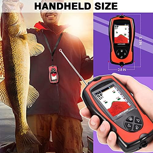 LUCKYLAKER Sonar Kayak Fish Finder Portable Water Handheld Depth Finder Boat Transducer Wireless Fish Finders Sea LCD Screen Fishing - Image 5