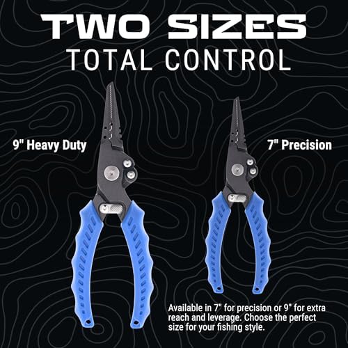 Reaction Tackle Fishing Pliers, Stainless Steel Saltwater Pliers with Braid Cutter, Hook Remover and Crimper, PTFE Coated Coated with Sheath and Lanyard - Image 5