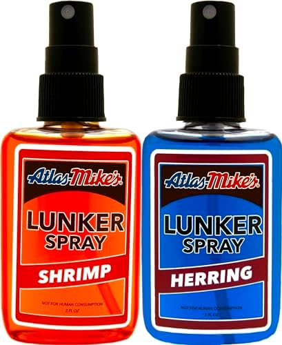 Atlas Mike's Lunker Spray 2oz, 2-Pack - Herring & Shrimp Fishing Bait Attractant - Boost Your Fishing Success | Ideal for Freshwater & Saltwater Anglers by Unknown