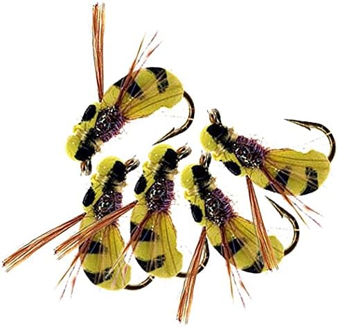 OutdoorFishing Fly Fishing Flies Kit Fly Assortment Trout Bass Fishing with Fly Box, 33/48/72/100/114/148pcs with Dry/Wet Flies, Nymphs, Streamers, Popper - Image 5