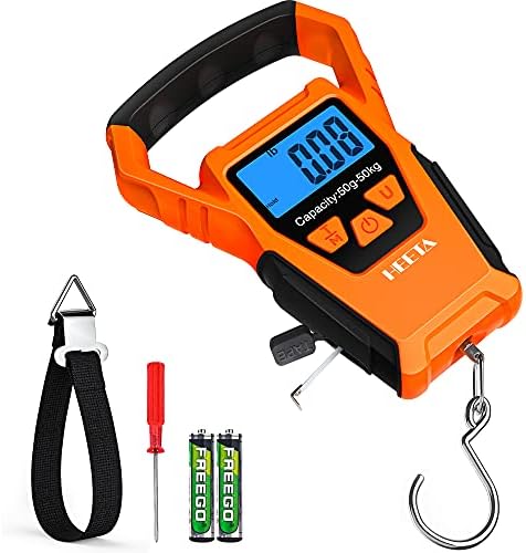HEETA Waterproof Fish Scale Digital Hanging Fishing Luggage Weight Scale by HEETA