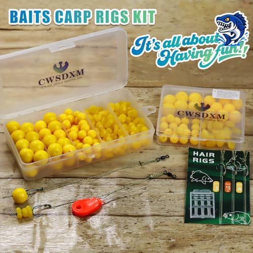 CWSDXM Carp Fishing Hair Rigs Baits Carp Rigs Kit Fishing Equipment Accessories 70pcs/206pcs - Image 6