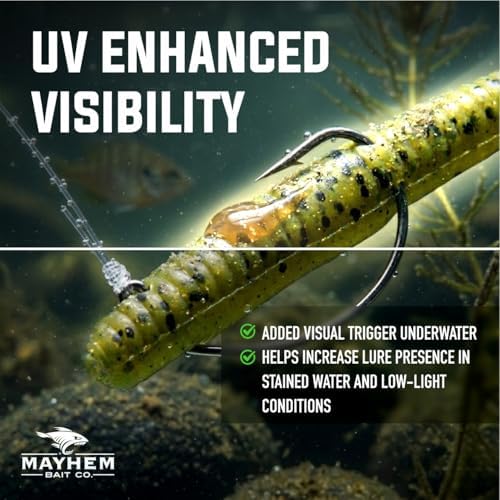 Liquid Mayhem Shad Fish Attractant Gel 60 ml / 2 oz · 60 Uses – Real Anchovy Bait & Aminos | UV-Enhanced Long-Lasting Gel – All Lure Types - Image 6
