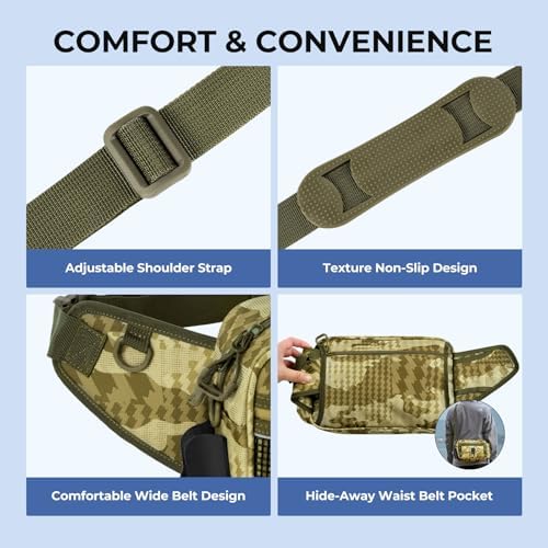 KastKing BaitSpace Waist Bag, Fishing Fanny Pack with Rod Holder - Image 3