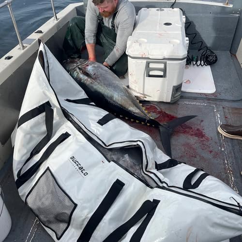 Buffalo Gear Large Fish Kill Bag with YKK Zipper, 80x40in Insulate Fish Cooler Bag for Tuna or Billfish Cold and Fresh - Image 2