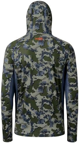 BASSDASH Men's UPF 50+ Camo Long Sleeve Hunting Fishing Hoodie Shirt - Image 2