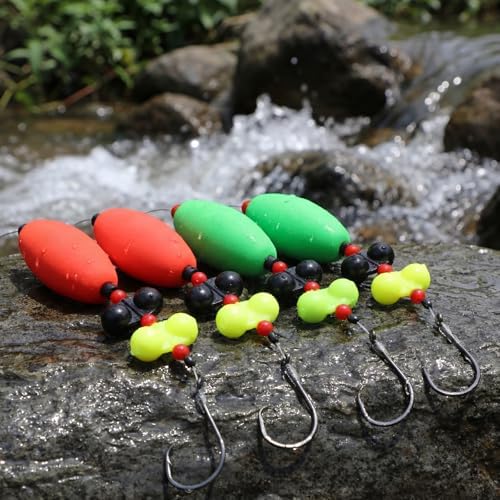 4 Pack Catfish Ready Rig Set, Fish Float Rig with 3 oz Egg Sinker - Image 6
