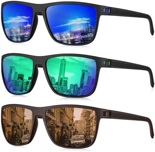 KALIYADI Polarized Sunglasses for Men, Lightweight Sun Glasses with UV Protection for Driving Fishing Golf by KALIYADI